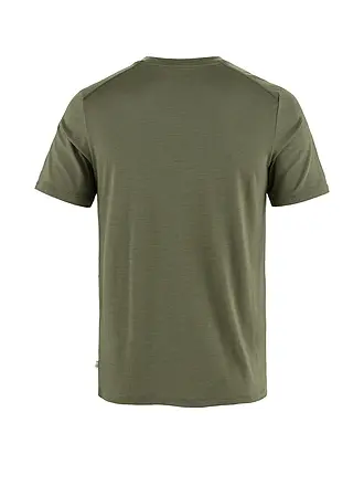FJÄLLRÄVEN | T-shirt de sport homme Abisko Wool Classic | olive
